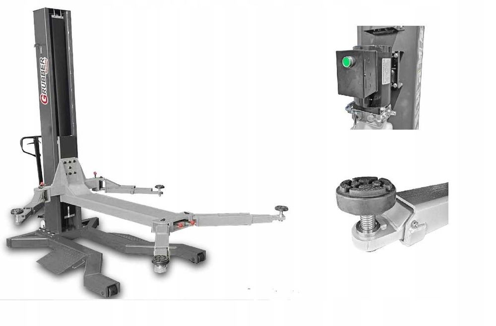 PODNOŚNIK Jednokolumnowy MOBILNY elektrohydrauliczny 1.25 PRO GRUBBER