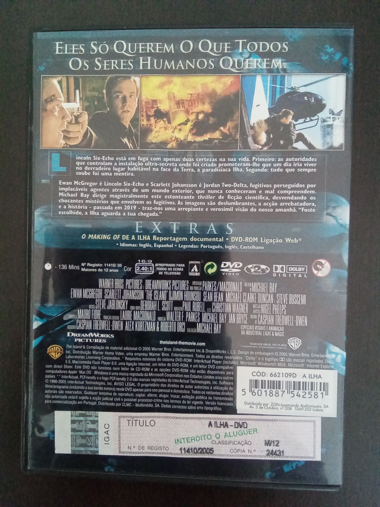 DVD do Filme A Ilha
