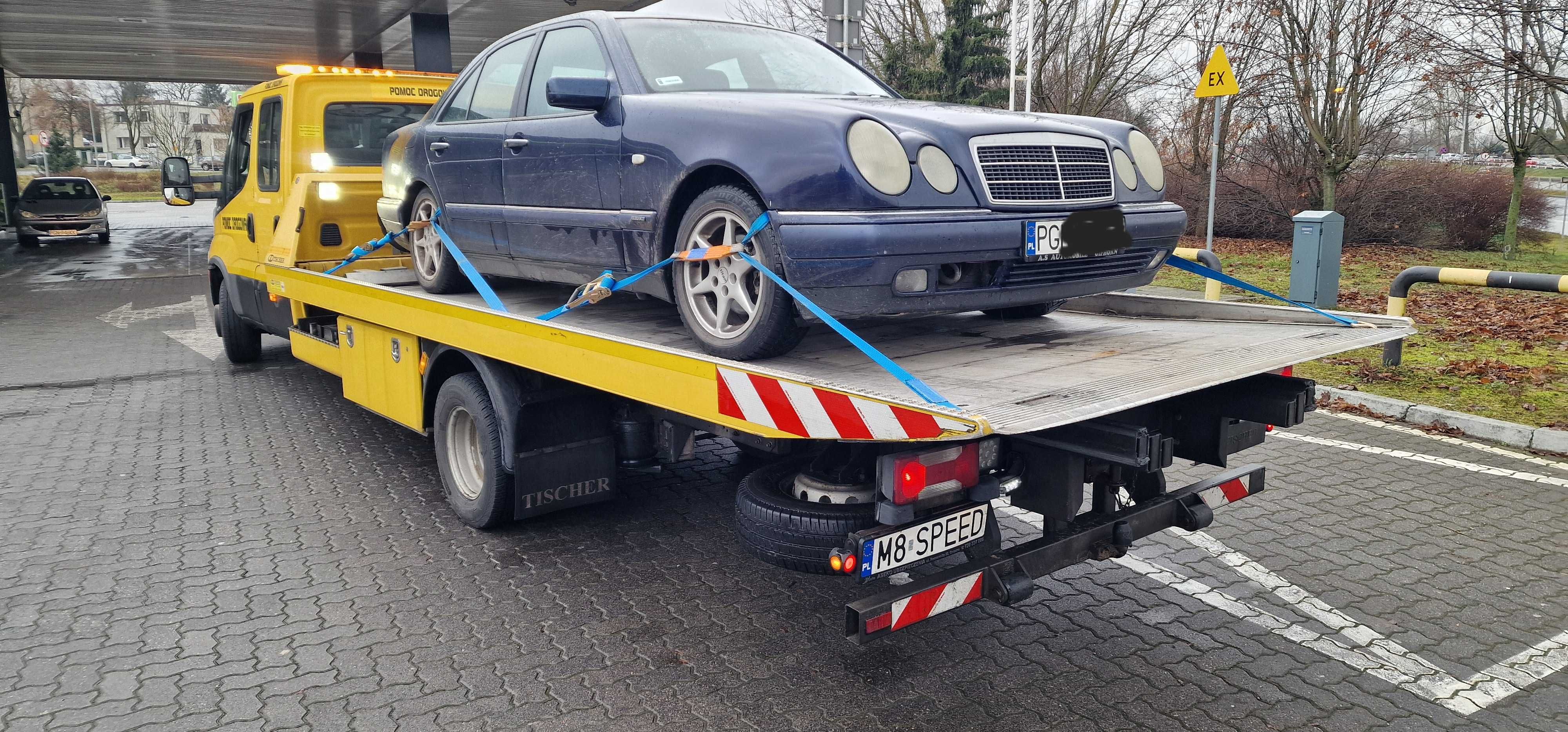 Auto Pomoc Drogowa Osobowe BUS Dostawcze 24H laweta Gniezno Holowanie