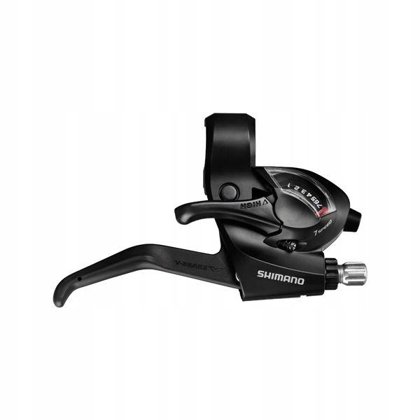 Klamkomanetka lewa Shimano ST-EF41 3sp czarna + linka, nowa