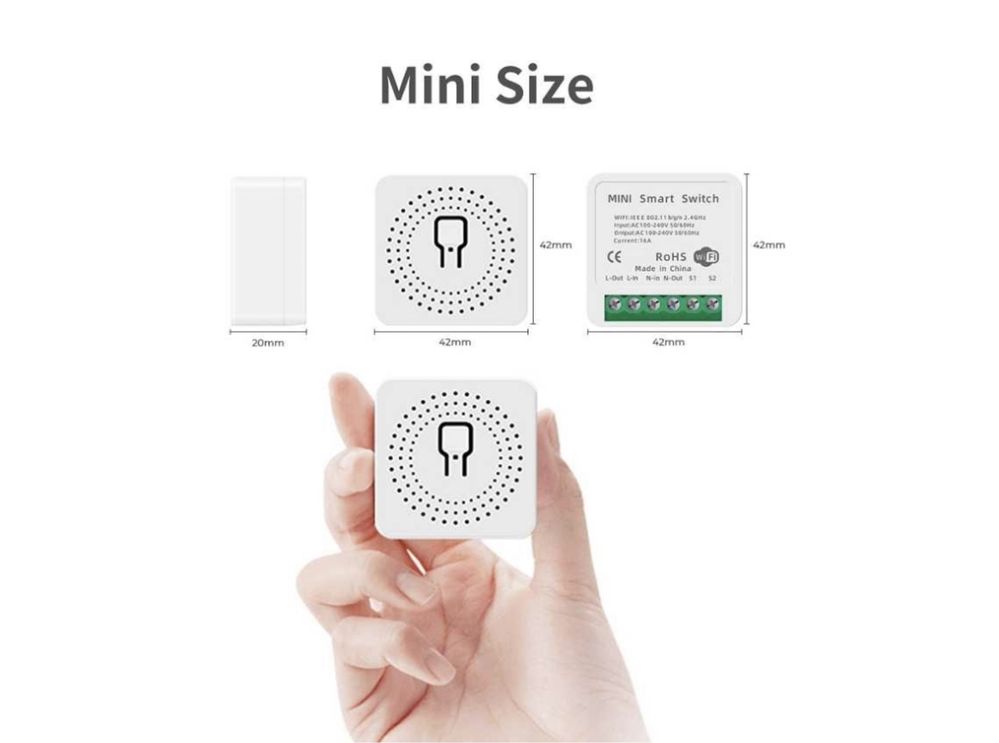 Módulo Smart Switch Wi-Fi | Compatível com Alexa & Google Assistant