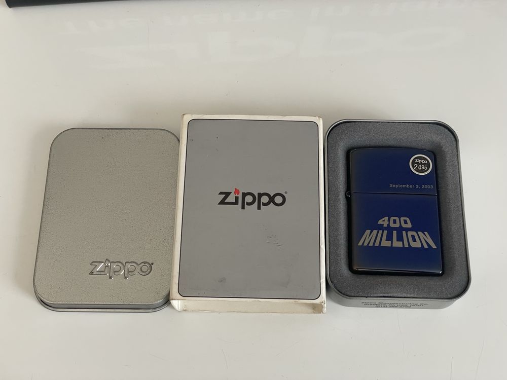 Zapalniczka Zippo 2003 September 3. 400 Million, NOWA
