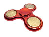 Metaliczny czerwony spiner spinner antystresowy Hand FIDGET SPINNER