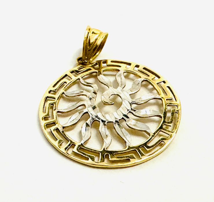 Zawieszka złota p585 1,00g Słońce Piękna Okazja!