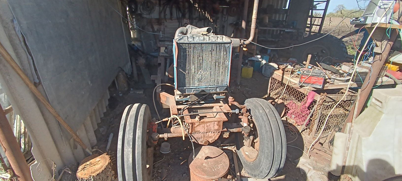 Трактор саморобний з мотором Kubota