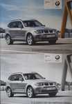 Catálogos de Acessórios do automóvel BMW X3 - original - Ano 2008