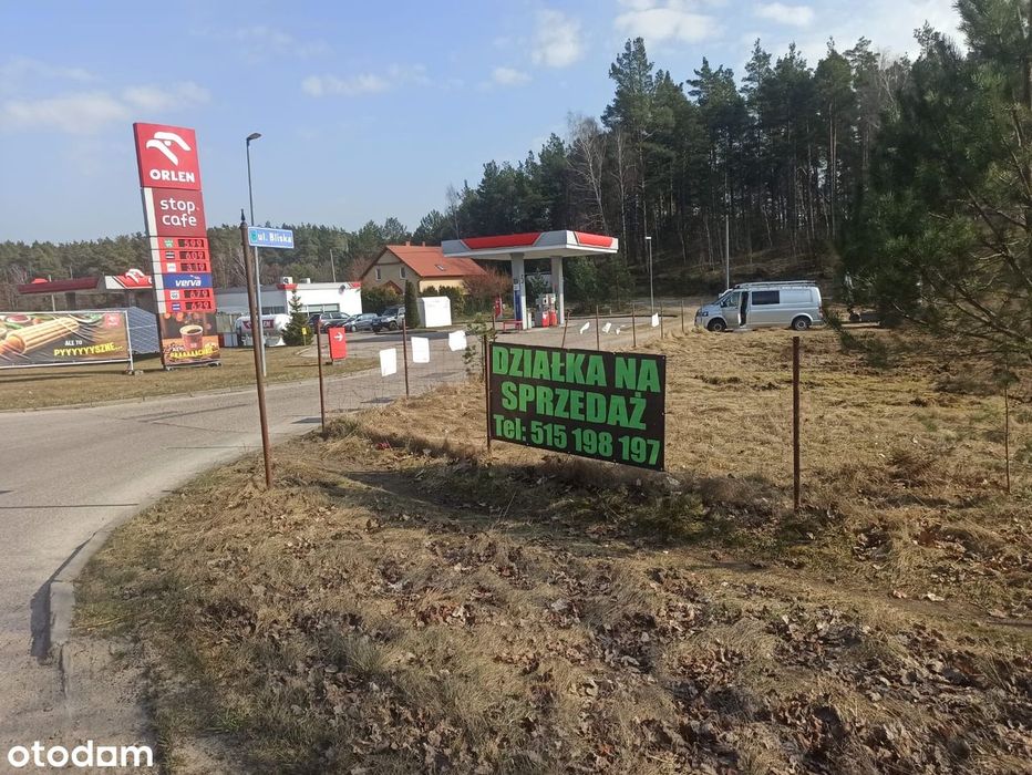 Usługowa działka/przy stacji benzynowej 2430m2 Lipuska Huta