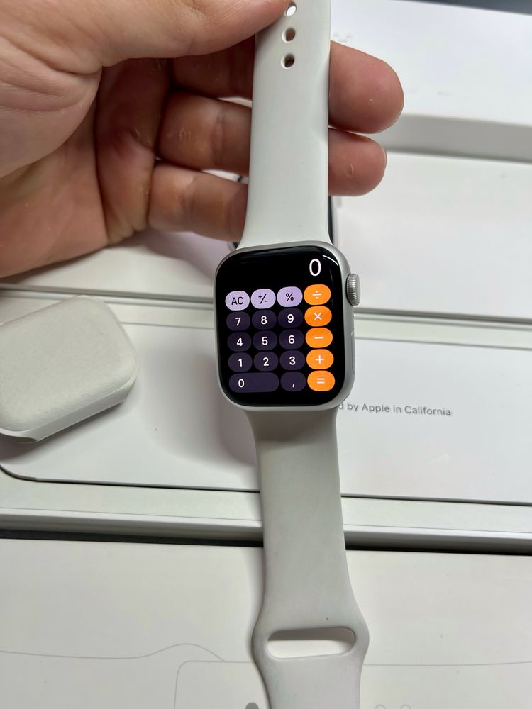Apple Watch Series 8 41mm GPS 94% ІДЕАЛ епл вотч silver з коробкою