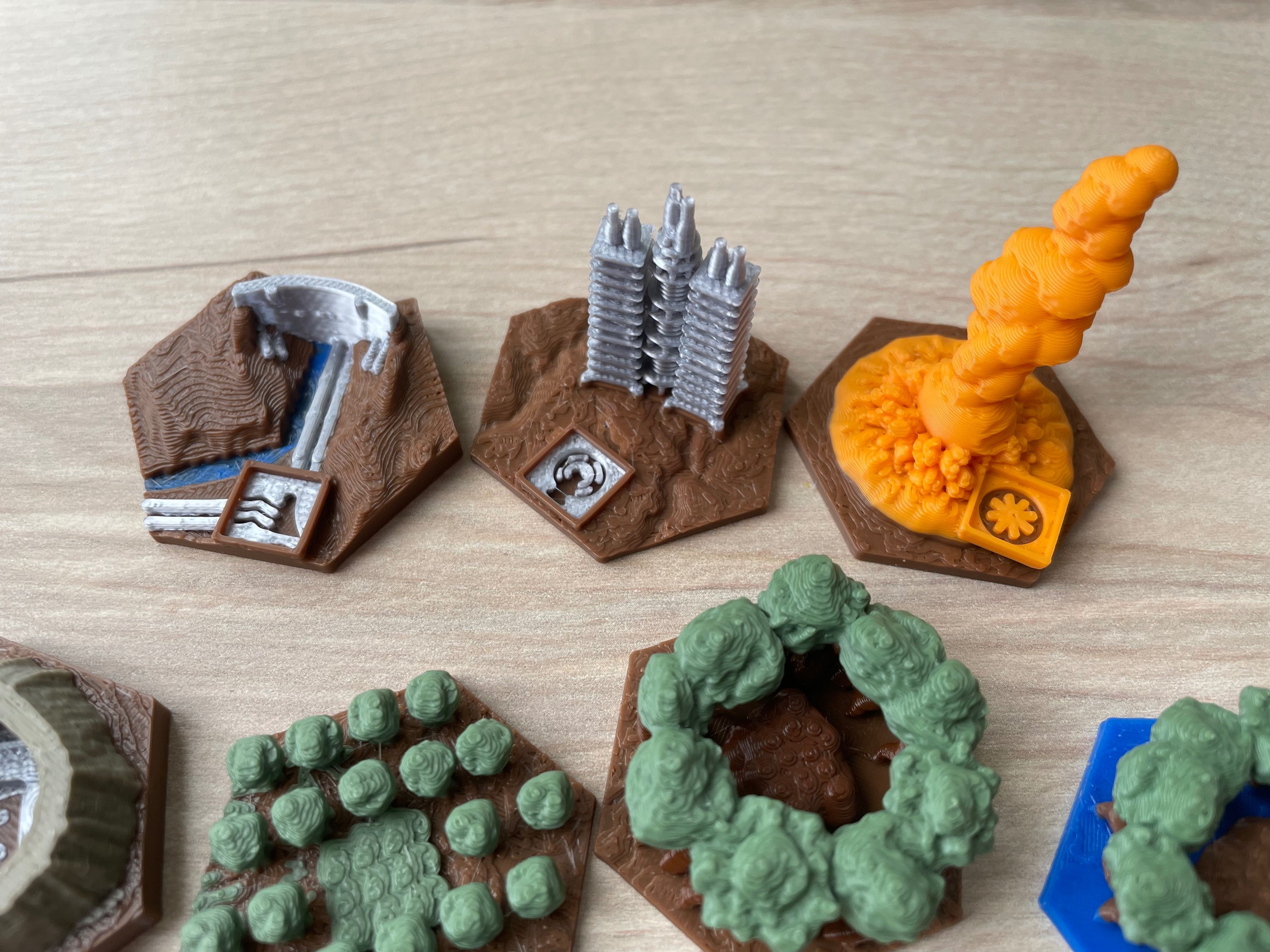 Terraformacja Marsa - dodatkowe Obszary Specjalne 3D / statki koloni