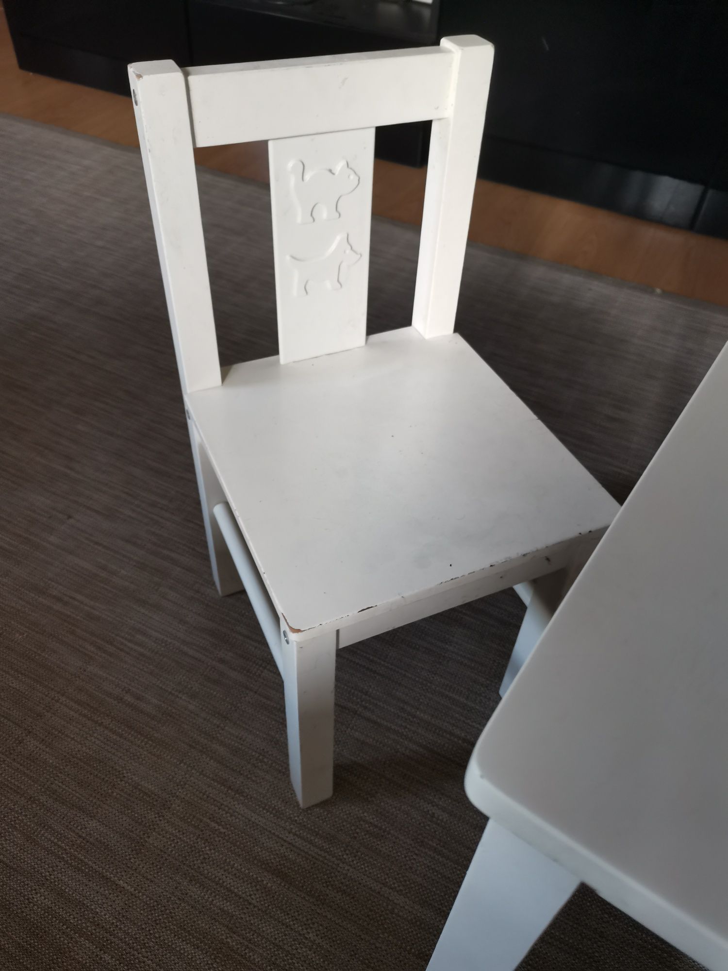 Mesa e cadeira criança ikea kritter