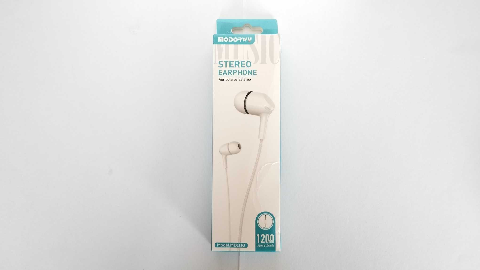 NOVO - Auriculares Stereo MD1110 - 1,2 Metros