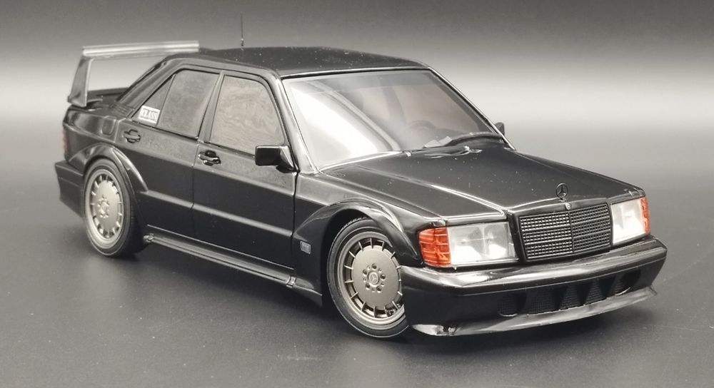 1:18 Solido 1990 Mercedes Benz 190E Evolution II EVO 2 Black Model