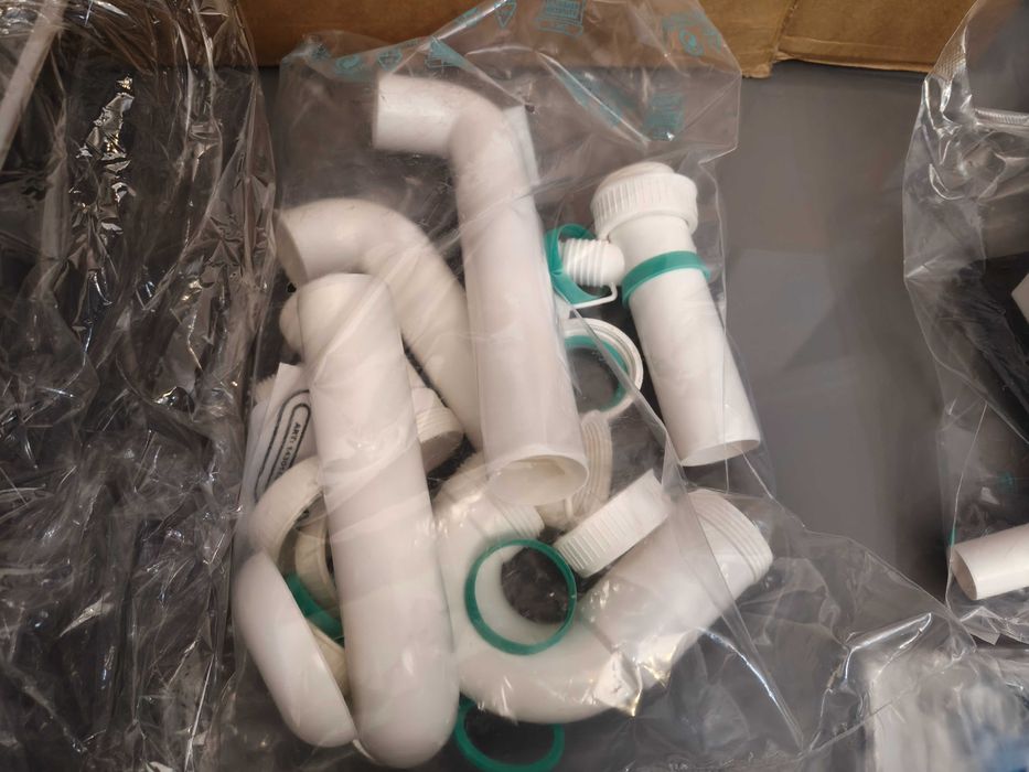 Pia de cozinha para embutir em aço inoxidável com duas cubas, 86 cm