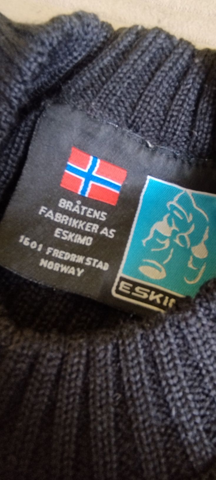 Sweter norweski wełna 100 procent, s