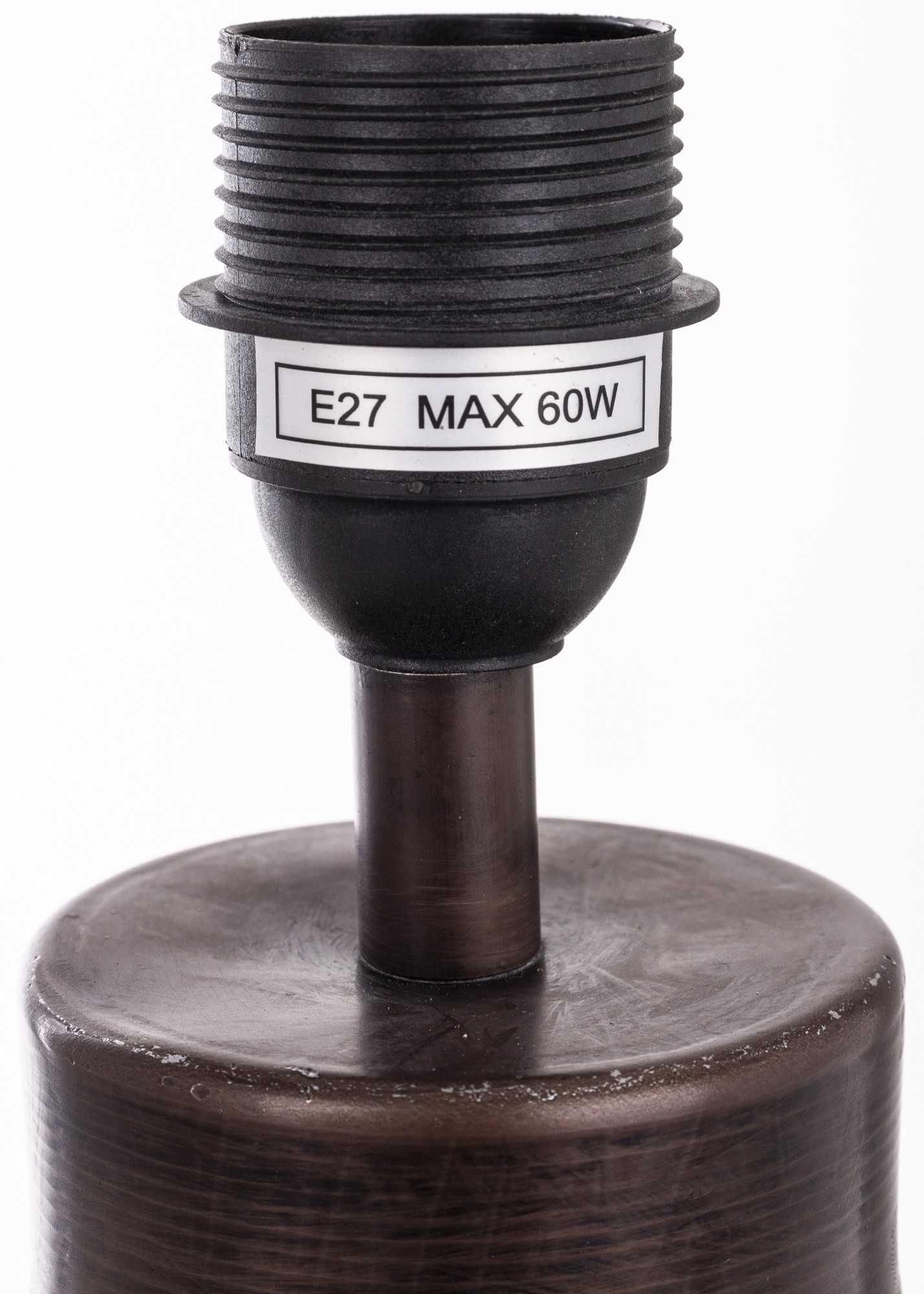 Brązowa wysoka metalowa lampka nocna lampa stołowa retro loft 170113