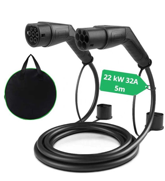 Kabel ładujący do samochodu elektrycznego 22kW Typ 2 - Pomoc + obsługa