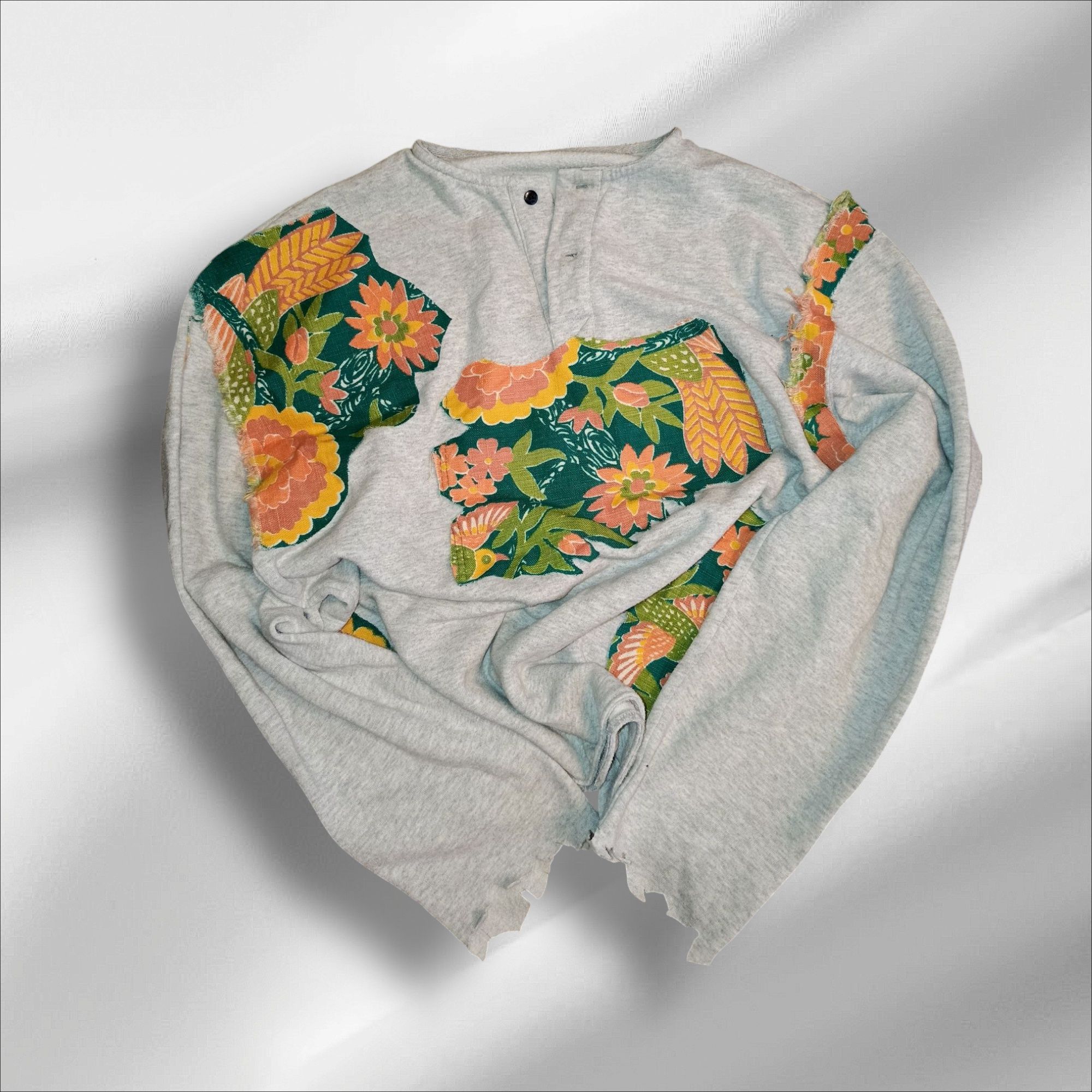 Bluza na guziki DIY Custom handmade 1of1 patchwork