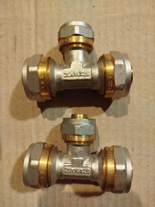 Краны 3/4 и фитинги всё НОВОЕ