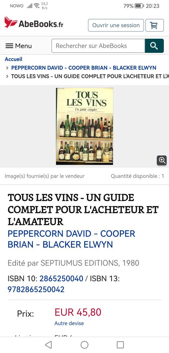 Tous Les Vins do Master of Wine, David Peppercorn