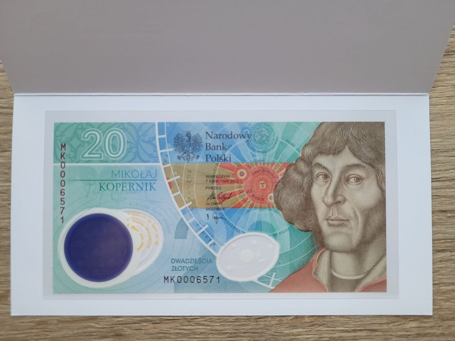 Zestaw banknotów kolekcjonerskich 20 zł - niskie numery, stan bankowy