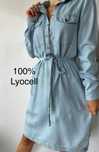 Part Two letnia sukienka szmizjerka 34 XS 100% lyocell