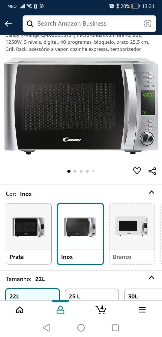 Microondas Candy