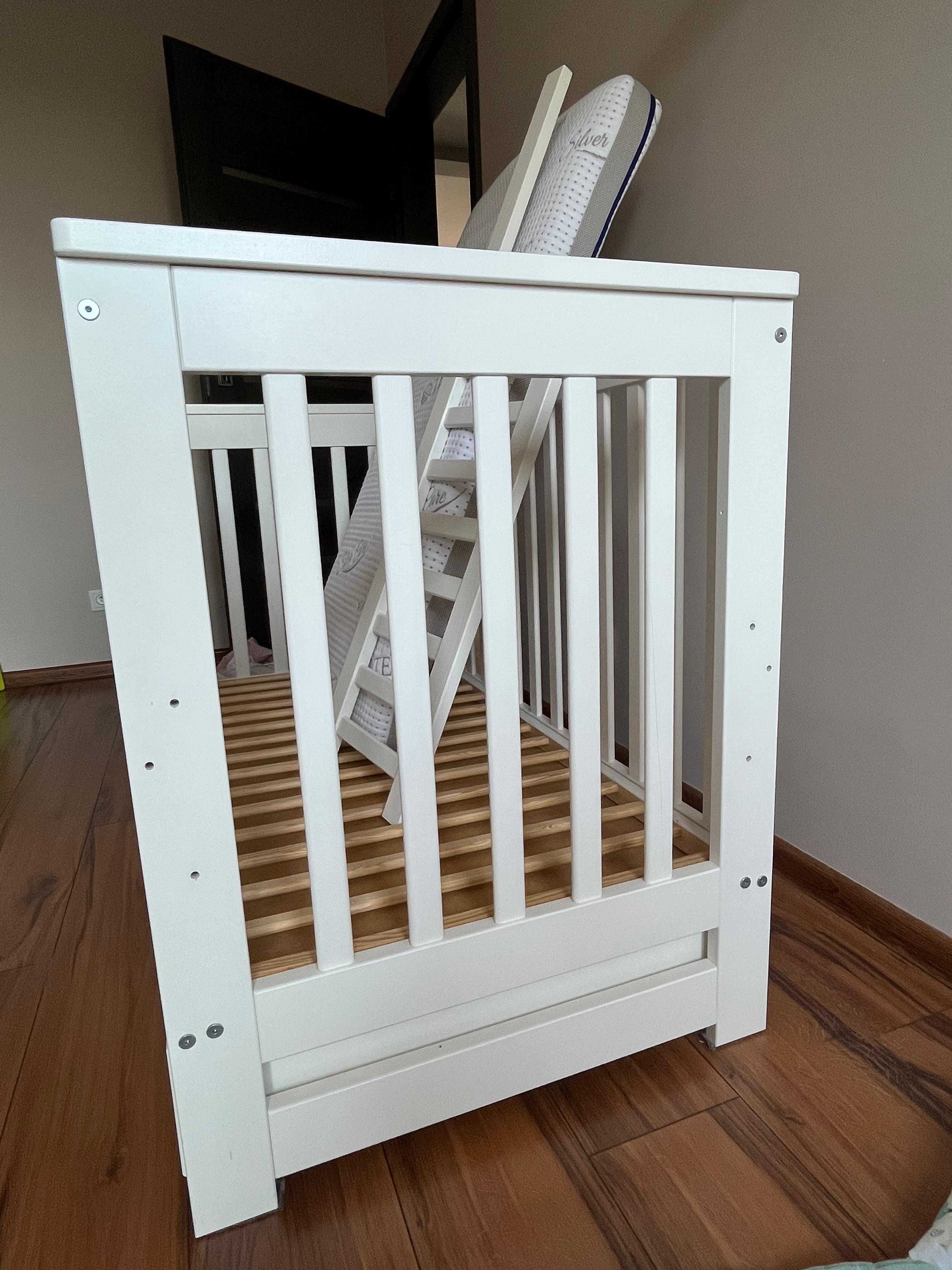 Klupś Iwo – łóżeczko dziecięce 120x60 cm z szufladą + dodatki !