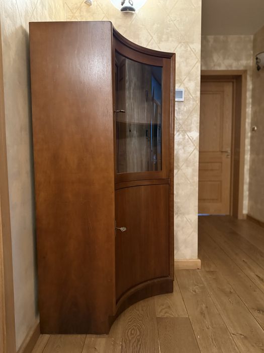 Narożna Witryna w stylu Vinatge z drewna