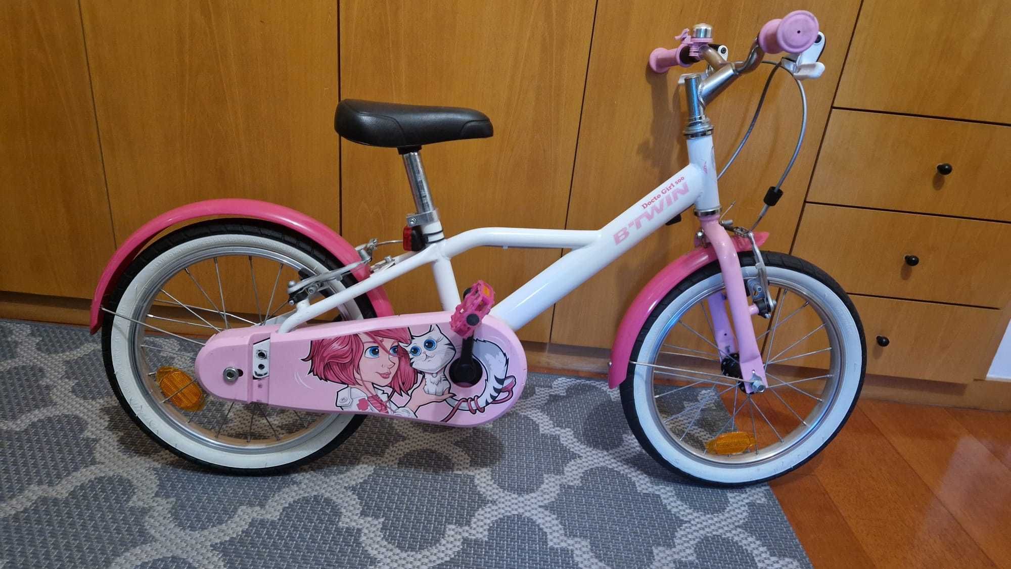 Bicicleta de criança DE 4-6anos 500 DOCTOGIRL 16 Polegadas