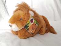 Maskotka Realistyczny pluszowy kot król zwierząt Lew 2002 TCC z metką