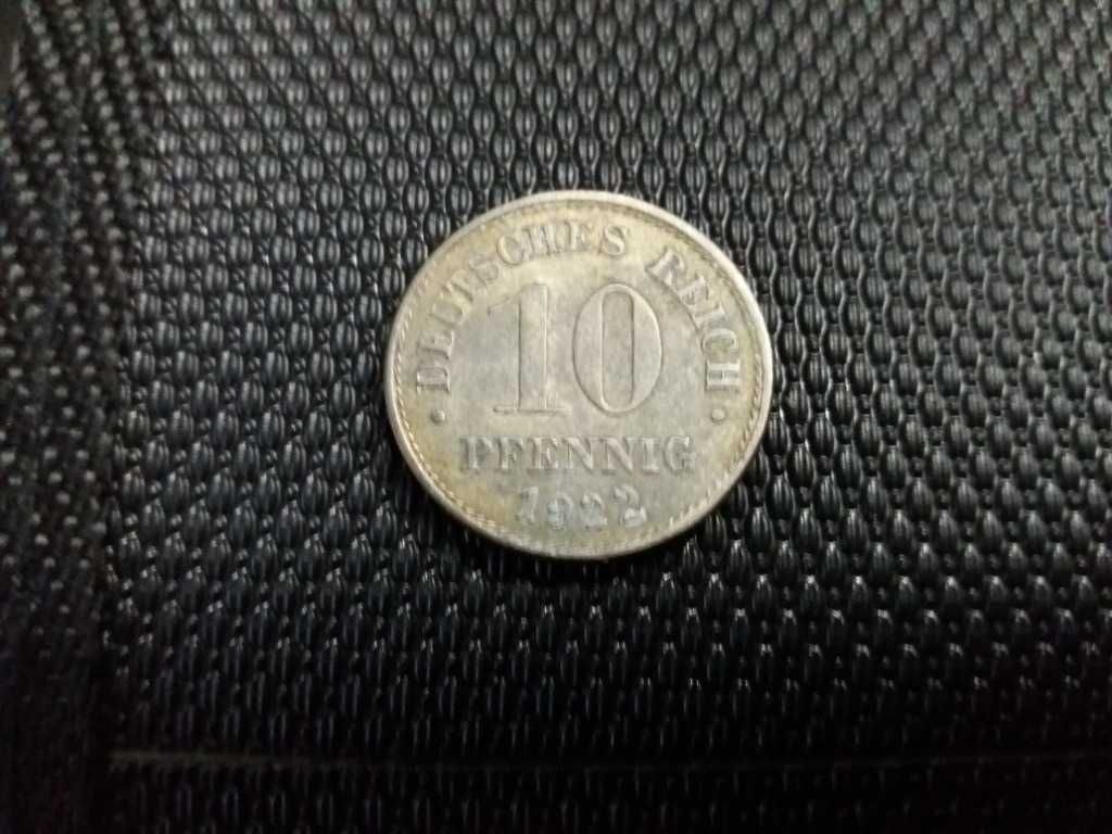 10 Pfennig Deutsches Reich 1922 r  Rzadka