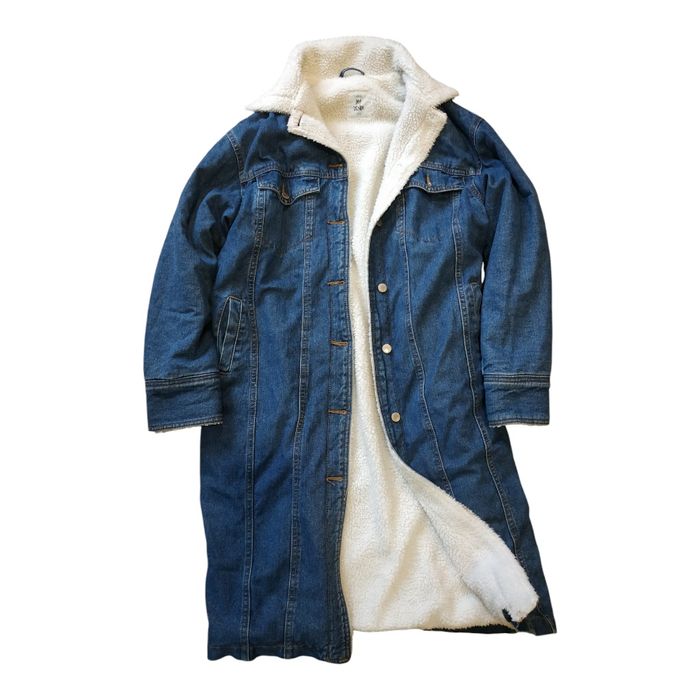 Джинсова куртка, пальто, шерпа, xs, Befree