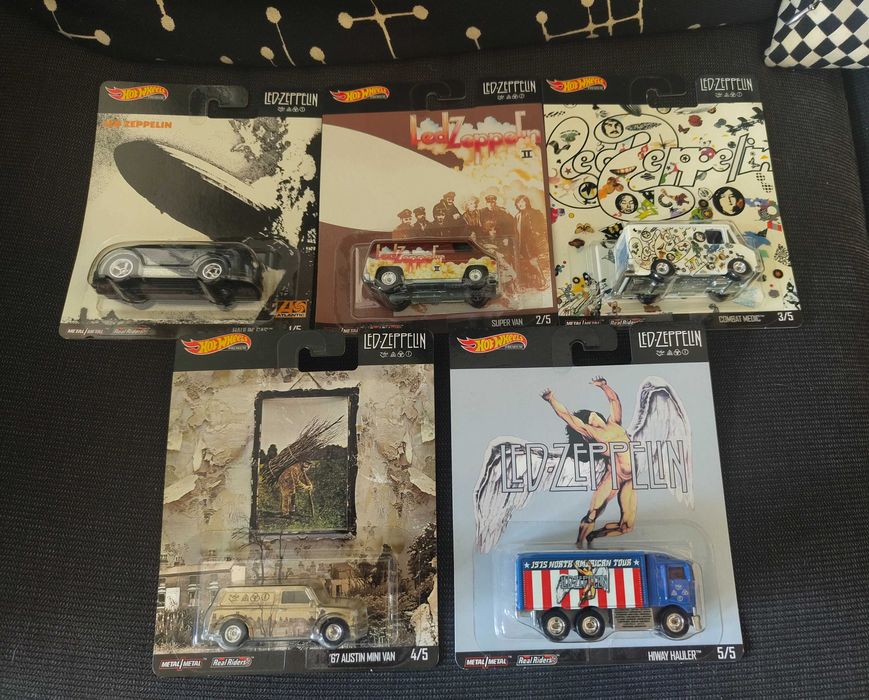 Hot Wheels - Led Zeppelin. Lote completo. Novo.