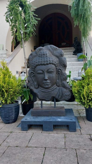 Płaskorzeźba do ogrodu Budda 120cm Ogrody w stylu orientalnym