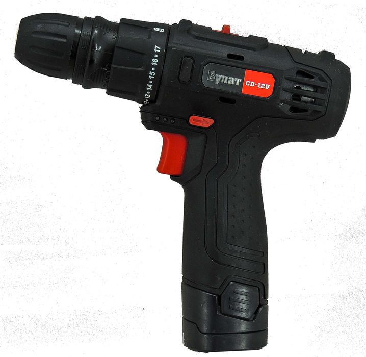 Шуруповерт аккумуляторный Булат CD-12V DFR, со съемным патроном. новый