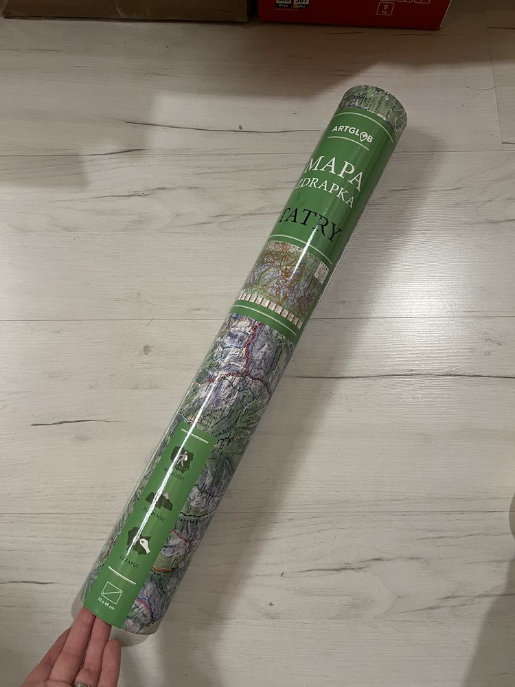 MAPA ZDRAPKA TATRY 1:50 000 Wymiary 700x460mm