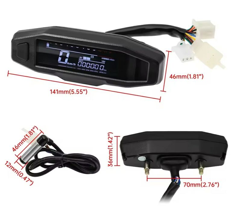 Новая универсальная приборная панель, спидометр, тахометр Geon, Kovi