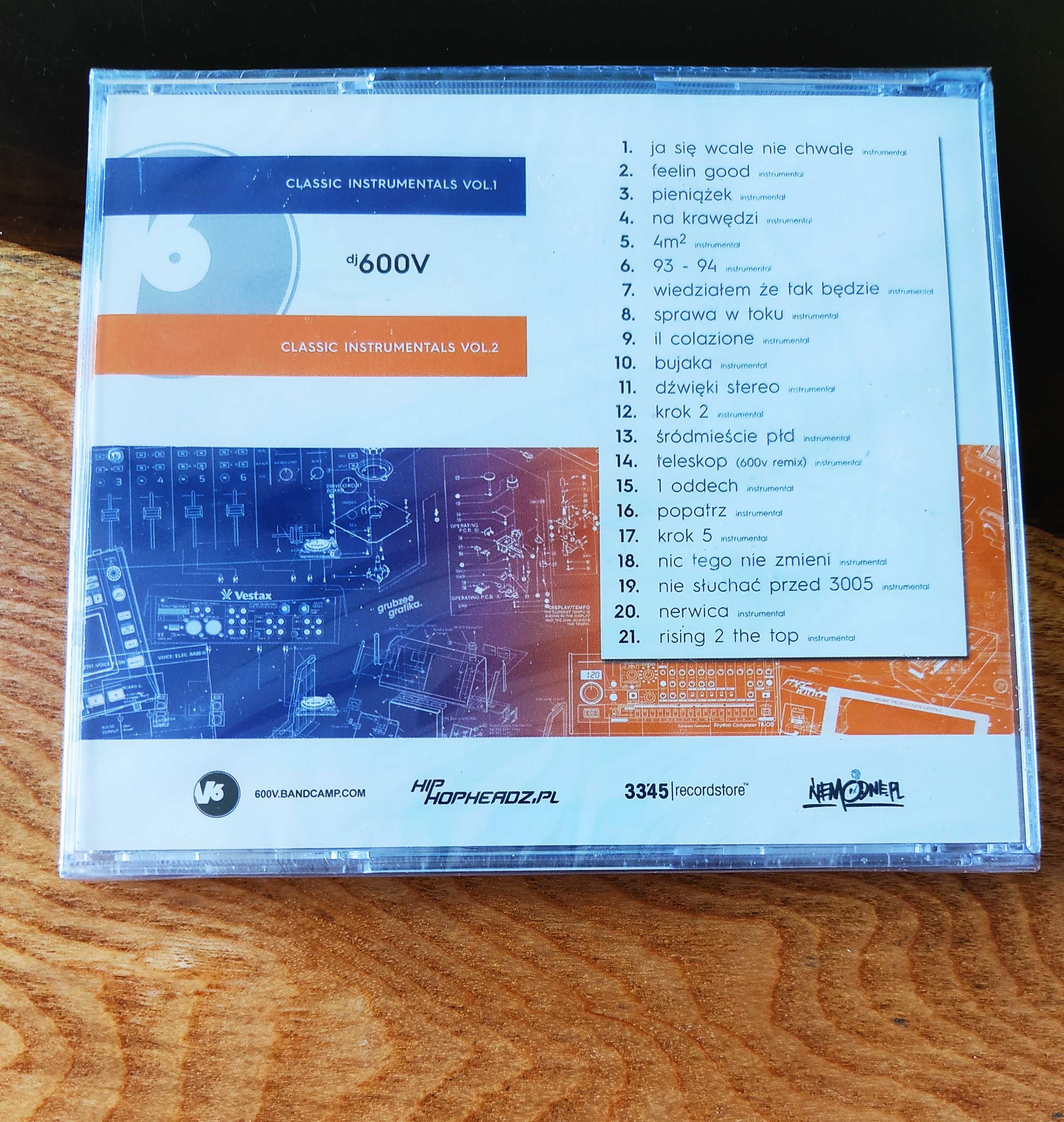 DJ 600V - Classic Instrumentals Vol.1 & 2 (CD FOLIA) nowa Kaliber 44