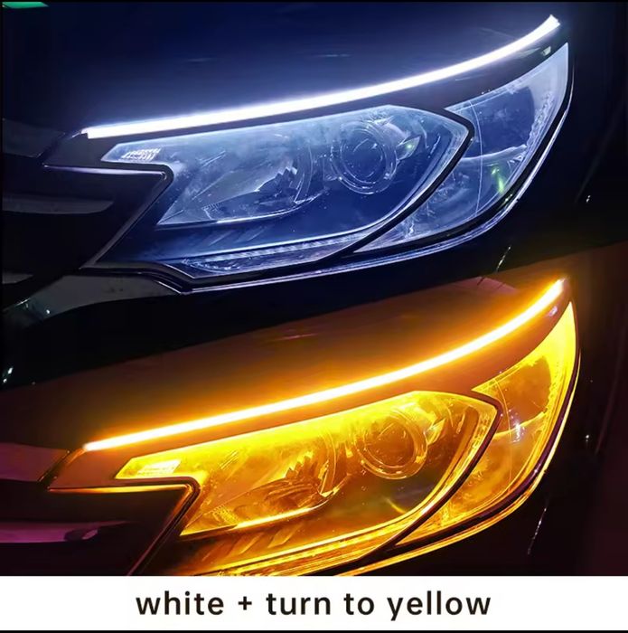 Led габариты + повороти (білий/жовтий)