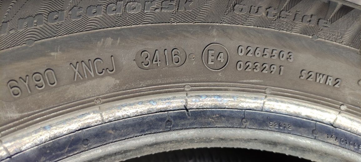 Opony zimowe z 2016r 5mm 185/60/15 Matador 7N