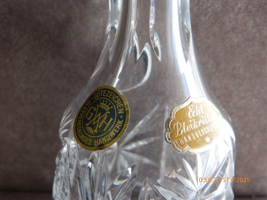 Kryształowa karafka vintage