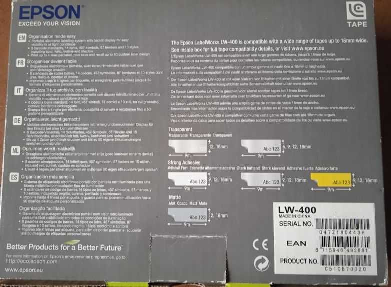 Impressora de etiquetas Epson LW-400