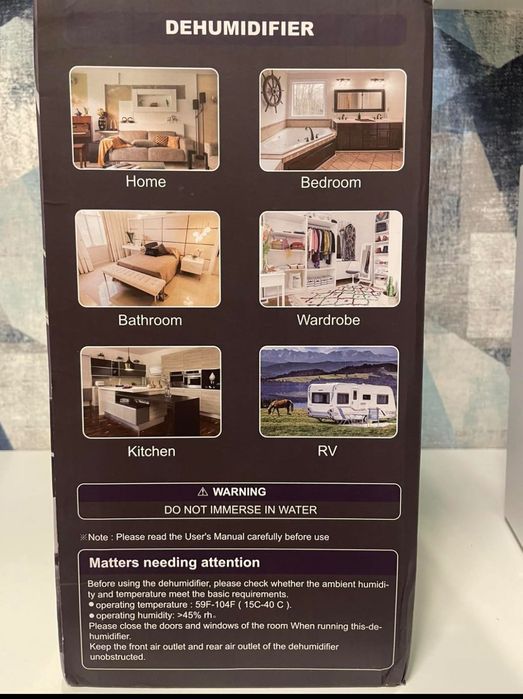 Домашній осушувач повітря, потужний двигун 2000 мл, невеликий осуш.40в