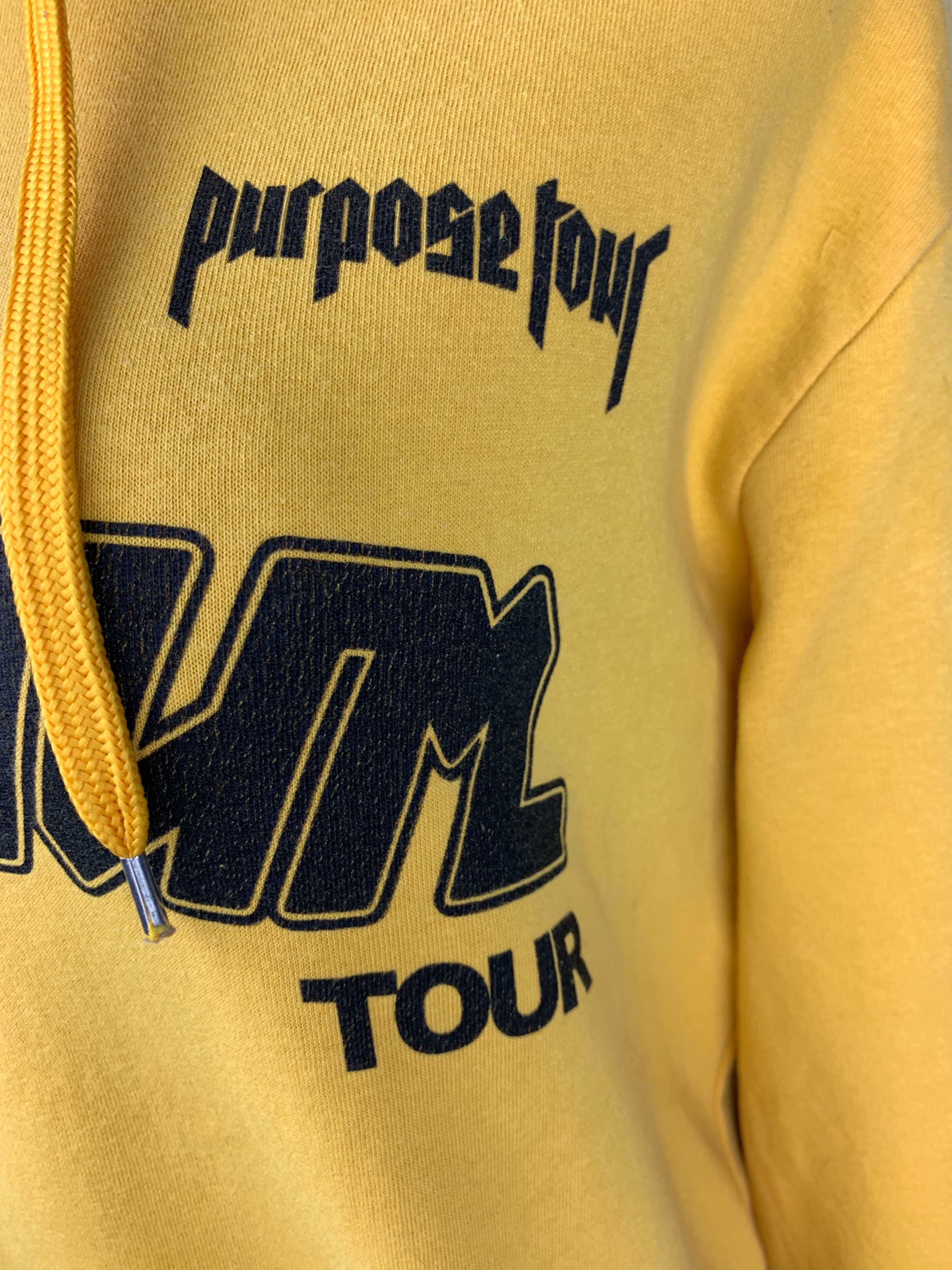 Żółta Damska Bluza z Kapturem H&M Justin Bieber  Rozmiar M