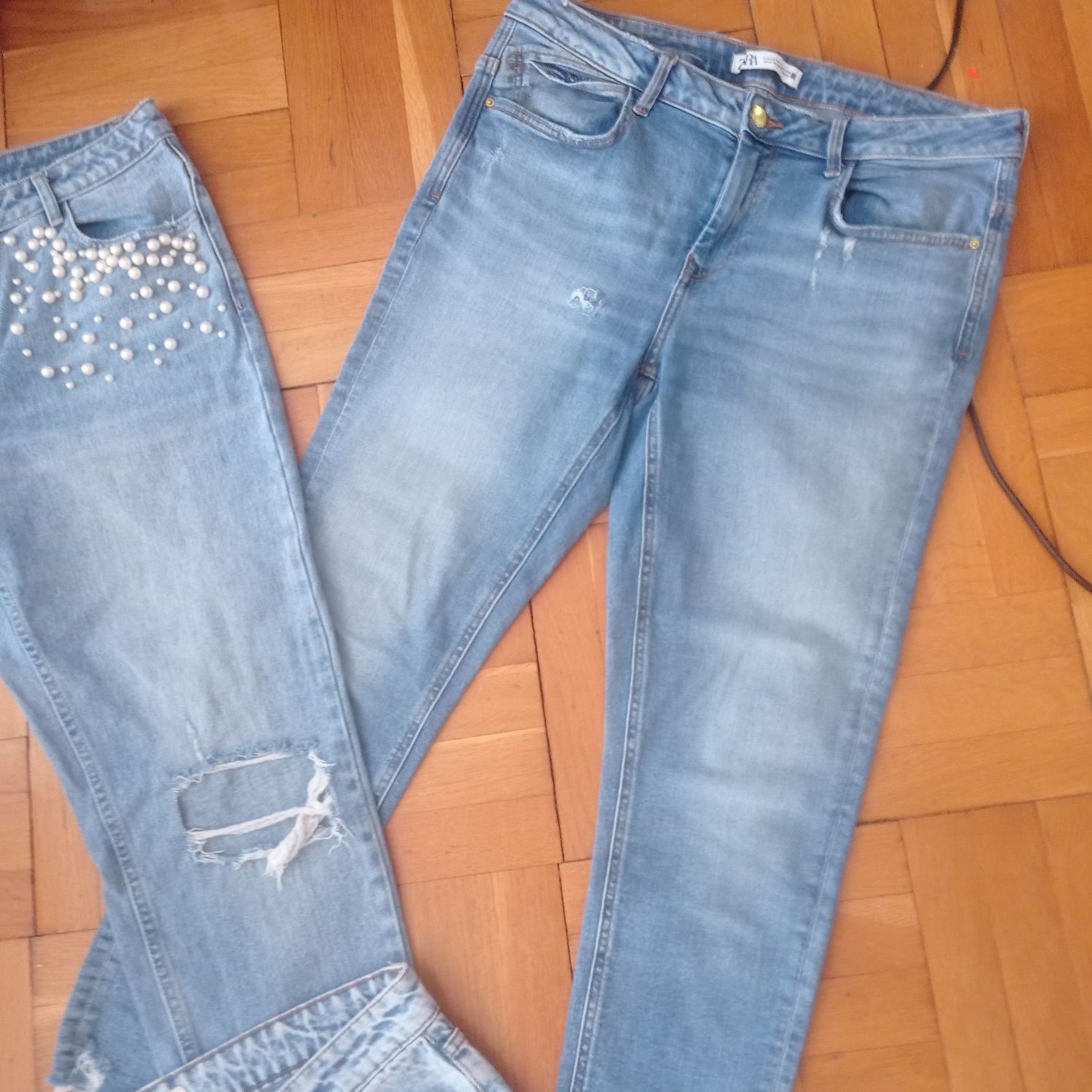 Spodnie jeansowe 44, pas 44 , biodra 52/54, jeansy 44 3 pary