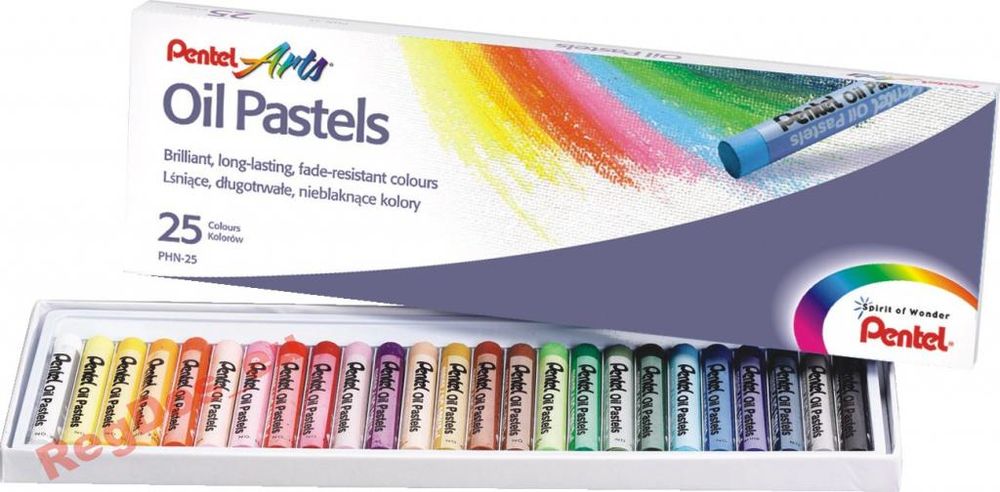 Pentel Pastele Olejne 25Kol. Oil Pastels Kredki