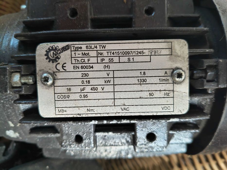 silnik NORD 63L/4 TW + przekładnia