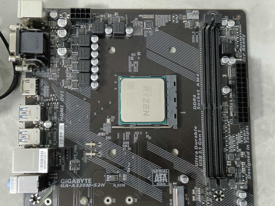 Ігровий комплект AMD GA-A320M-S2H + RYZEN 5 1600 6/12 ядер 3.6Gz sAM4