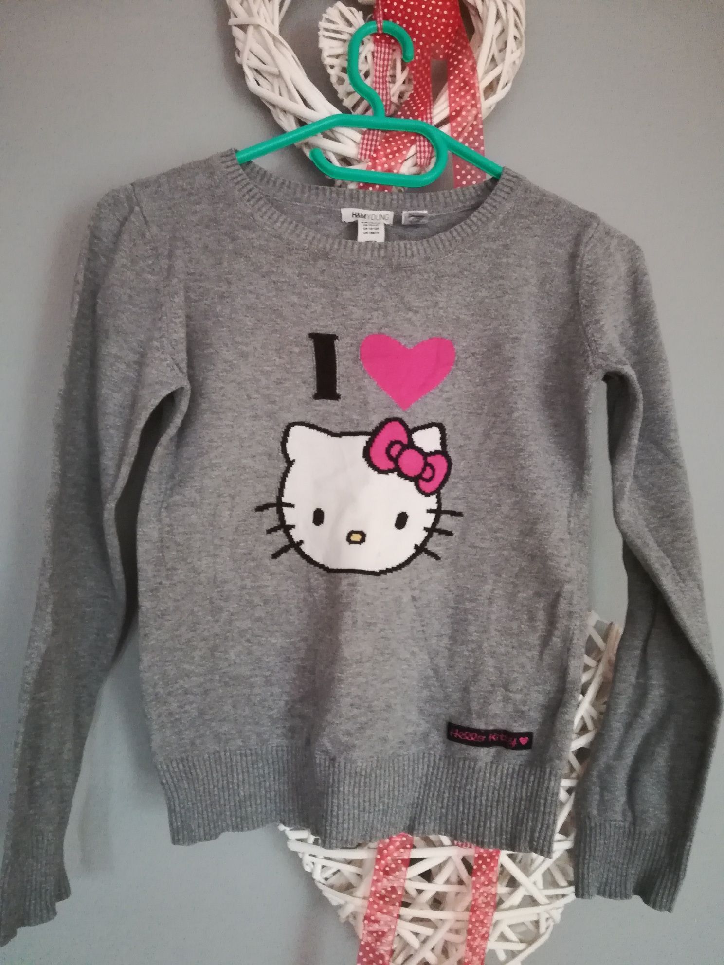 Sweter bawełna bawełniany H&M Hello Kitty