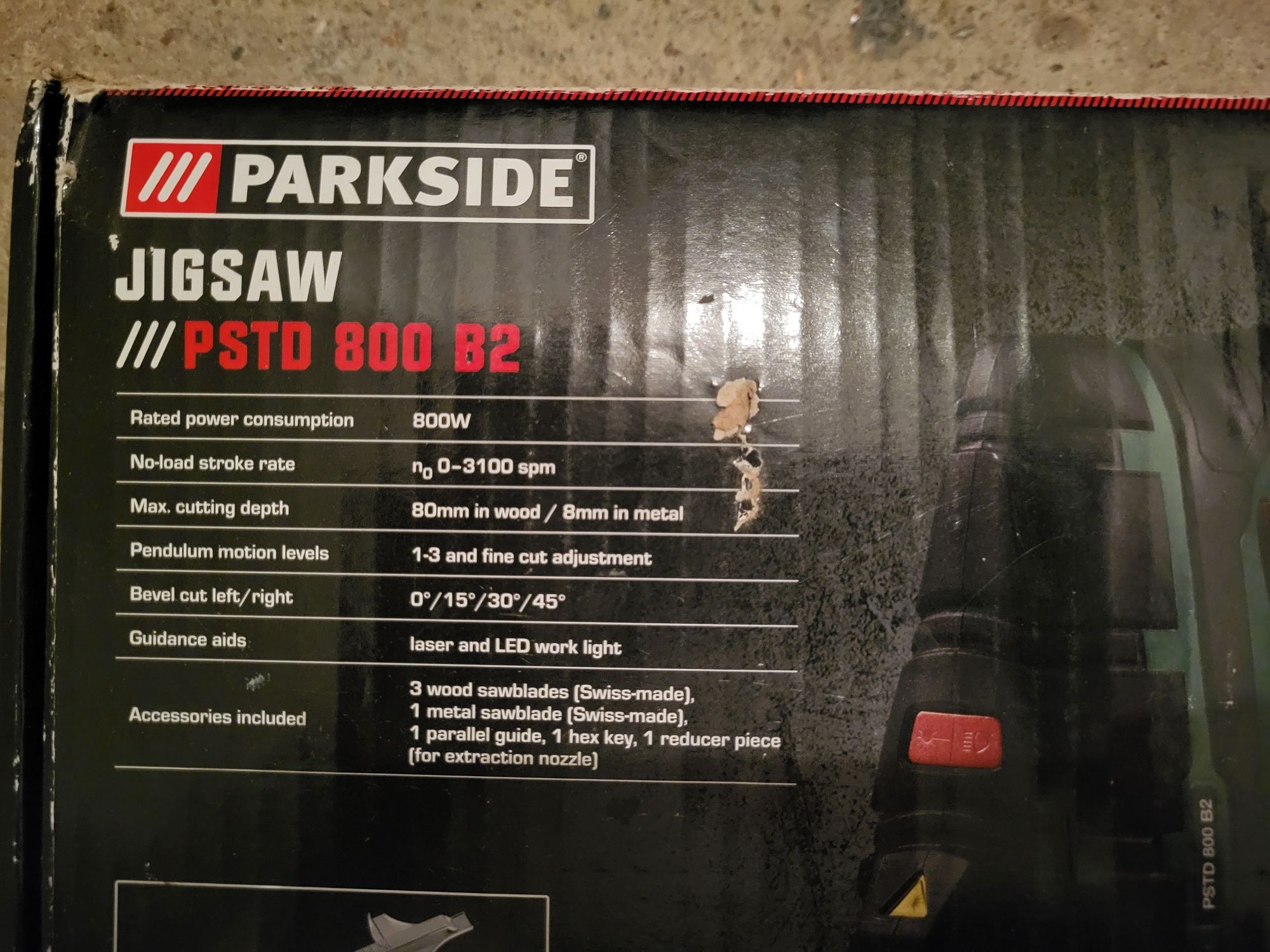 Parkside wyrzynarka PSTD 800 B2